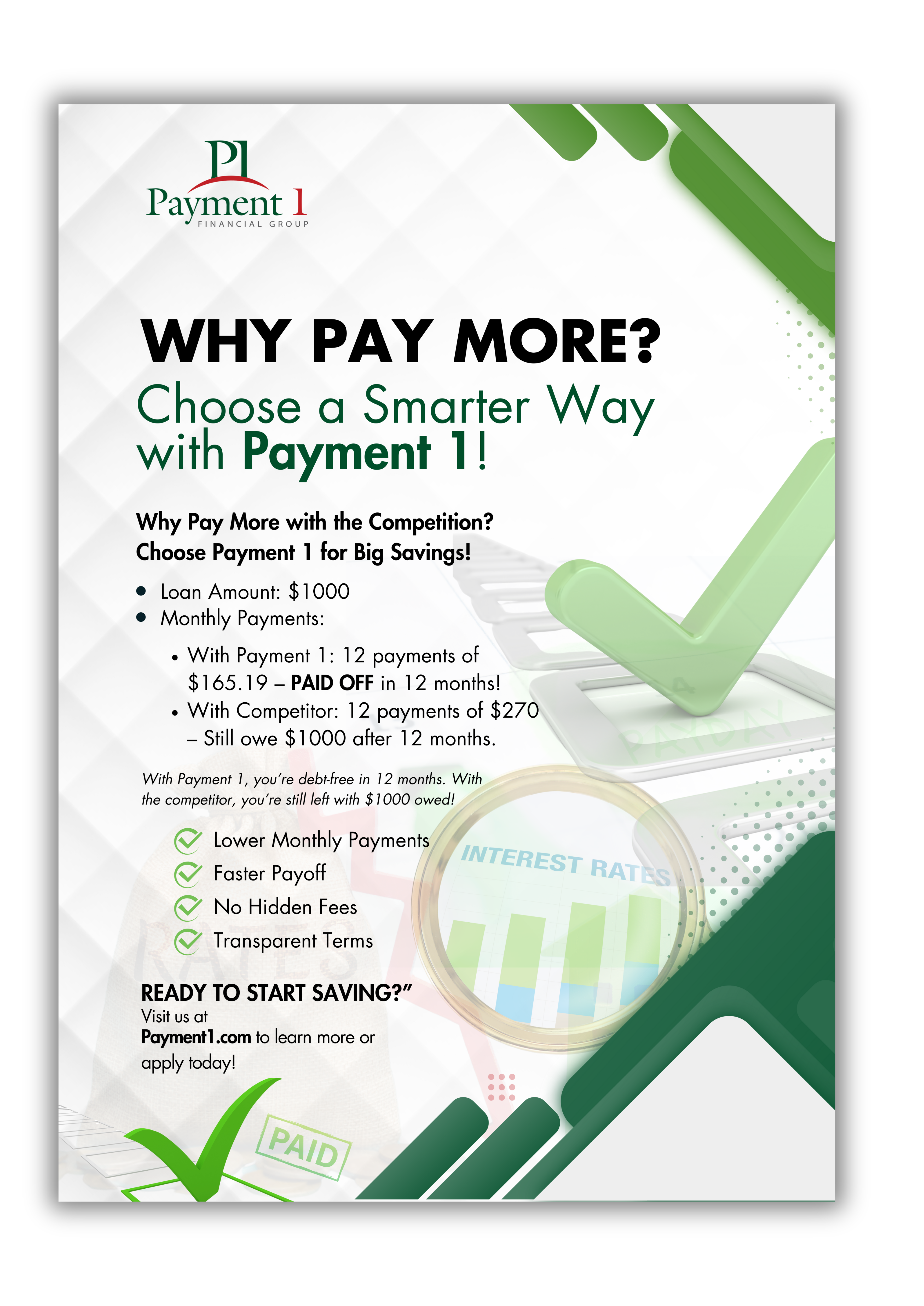 Design de Flyer par Custom A pour Payment 1 Financial | Design #34116440