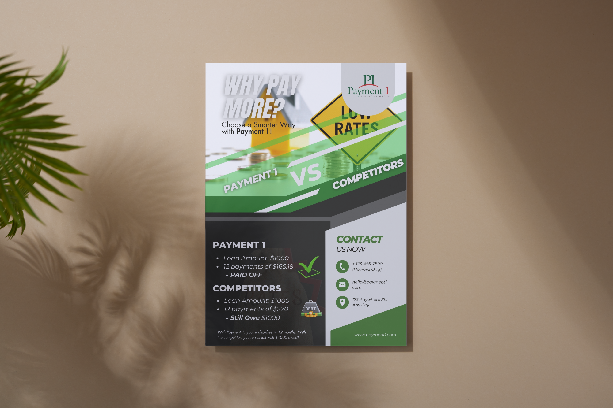 Flyer Design by Custom A for Payment 1 Financial | Design #34120080