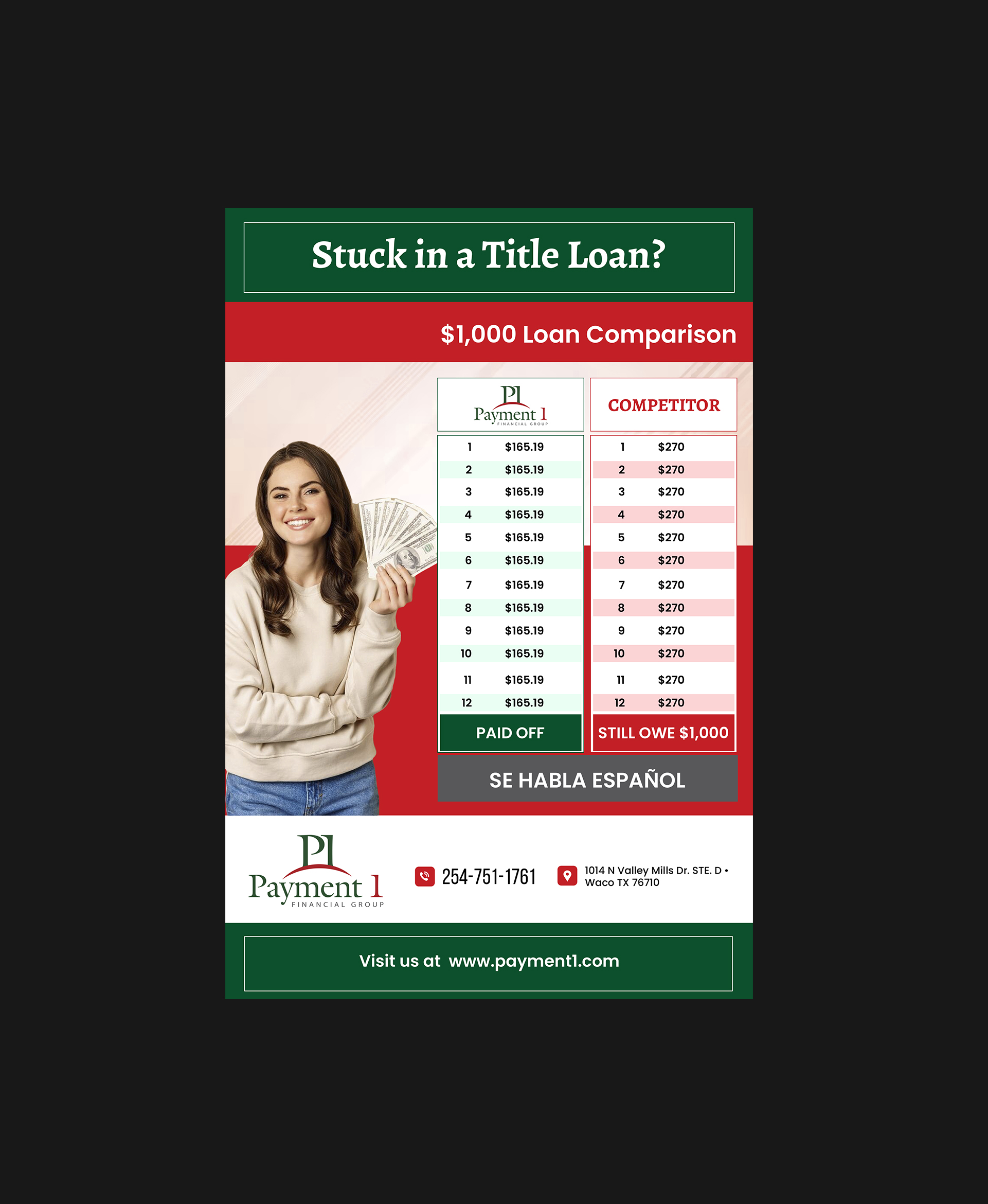 Flyer-Design von Creations Box 2015 für Payment 1 Financial | Design #34132890