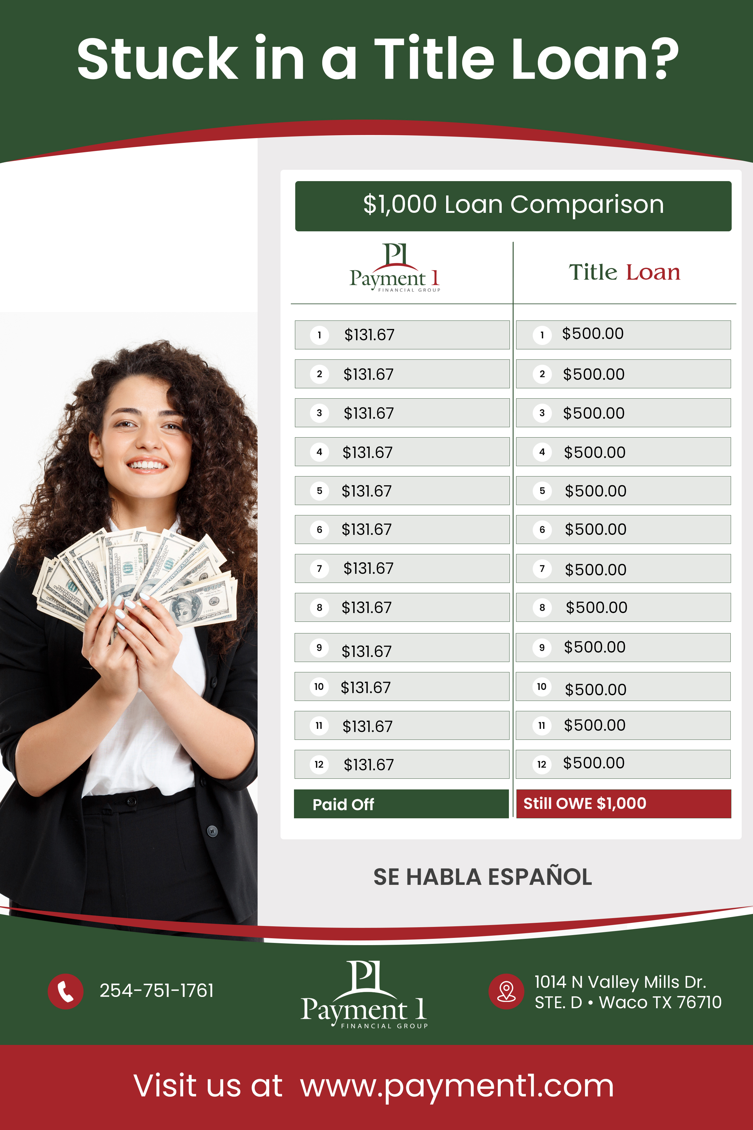 Flyer Design by Creations Box 2015 for Payment 1 Financial | Design #34132897