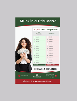 Flyer-Design von Creations Box 2015 für Payment 1 Financial | Design: #34133131