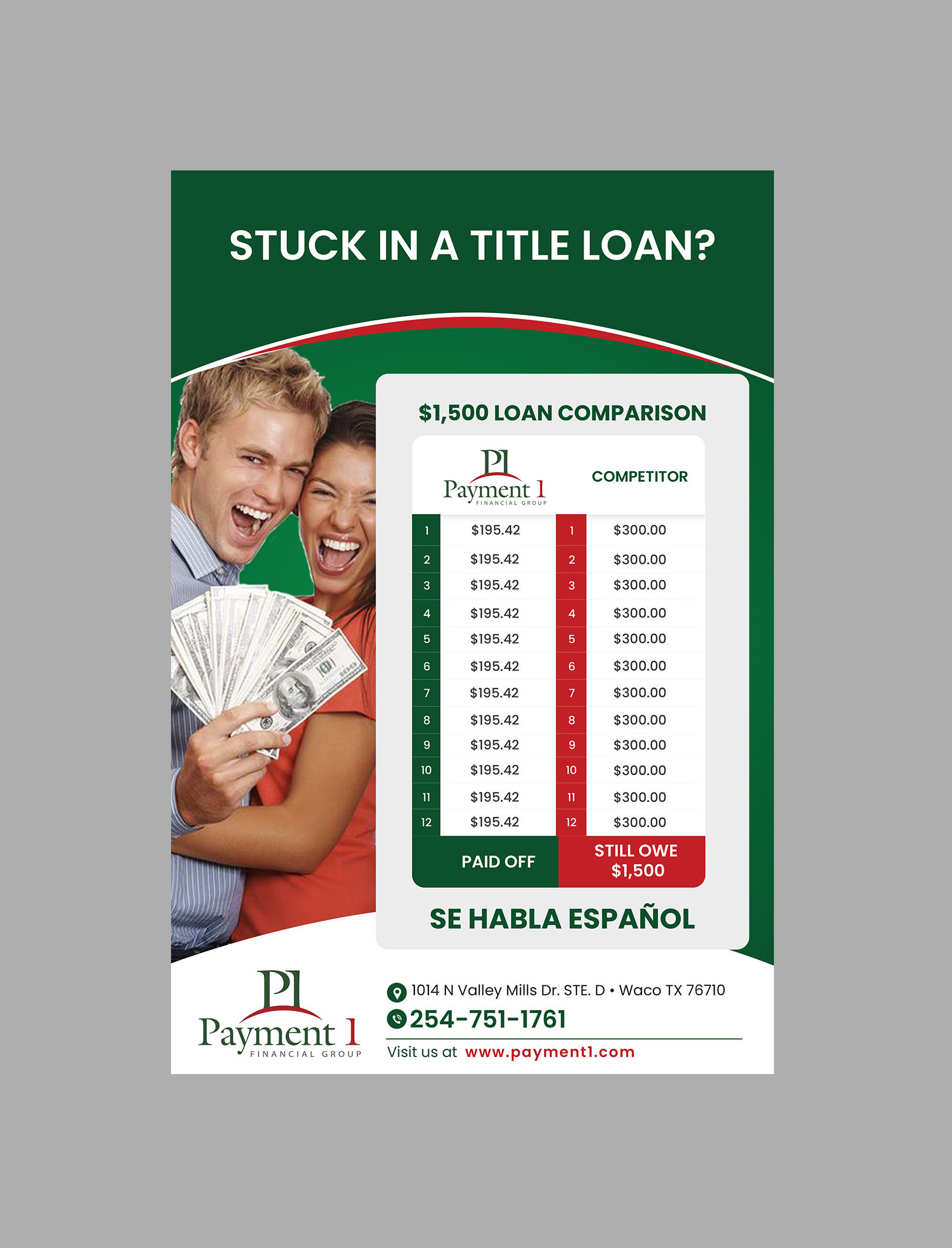 Flyer-Design von Creations Box 2015 für Payment 1 Financial | Design #34139894