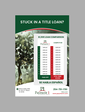 Flyer-Design von Creations Box 2015 für Payment 1 Financial | Design: #34140452