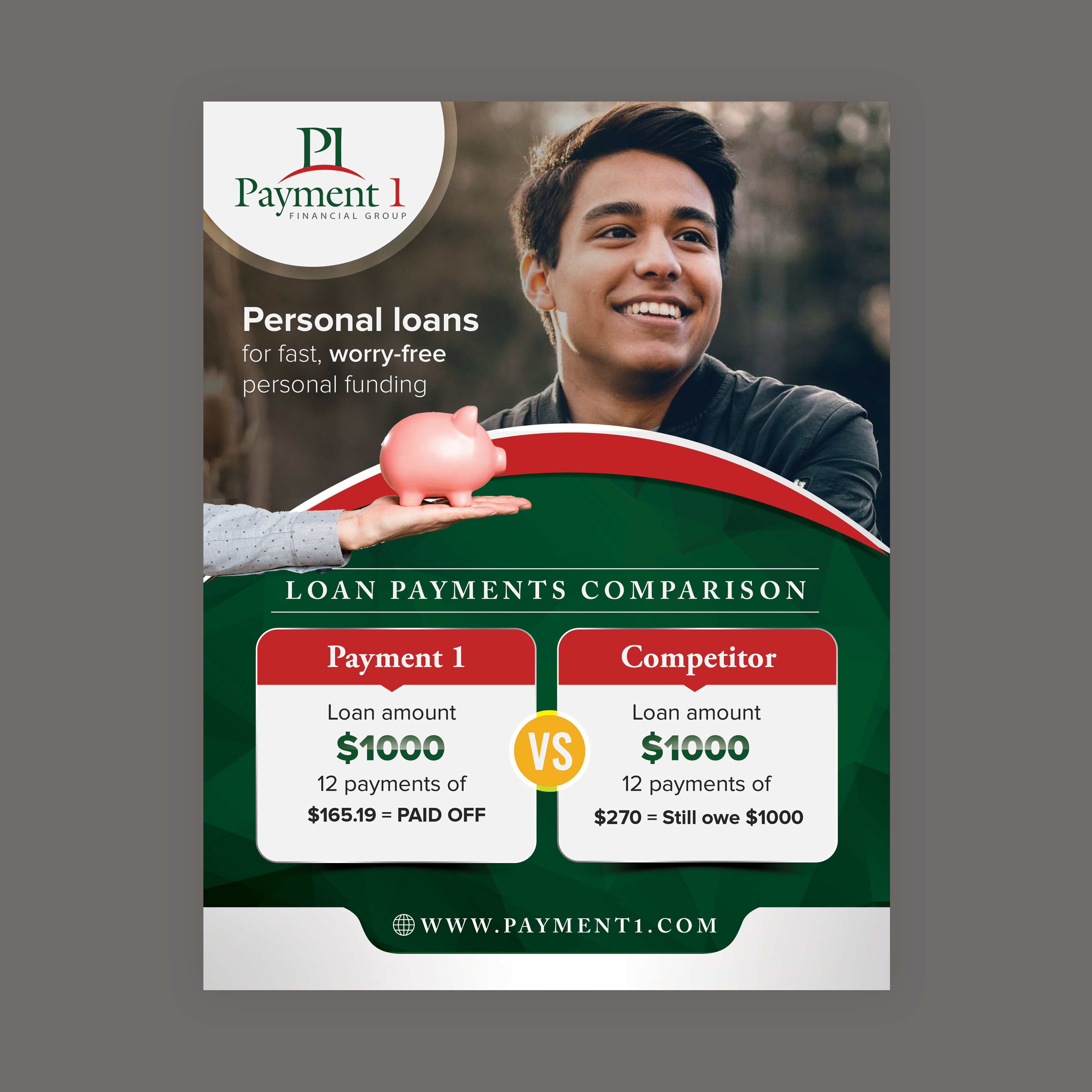 Flyer Design by Stan$oul for Payment 1 Financial | Design #34086448