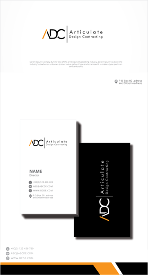 Logo Design by zebronicgraphic for Articulate Design Contracting, INC | Design: #34092717