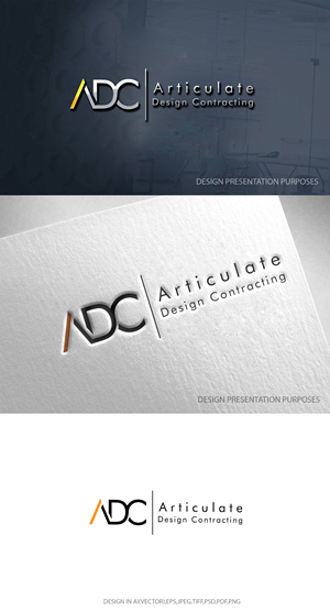 Logo Design by zebronicgraphic for Articulate Design Contracting, INC | Design: #34092719