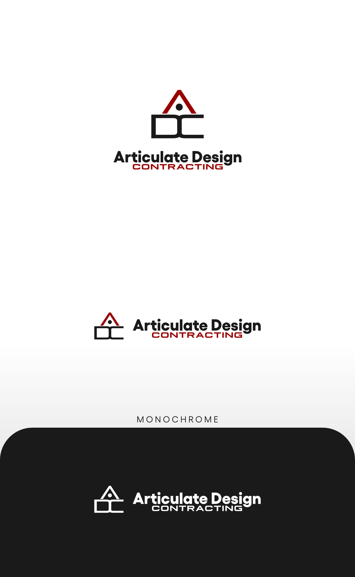 Logo Design by .tau. for Articulate Design Contracting, INC | Design #34092447