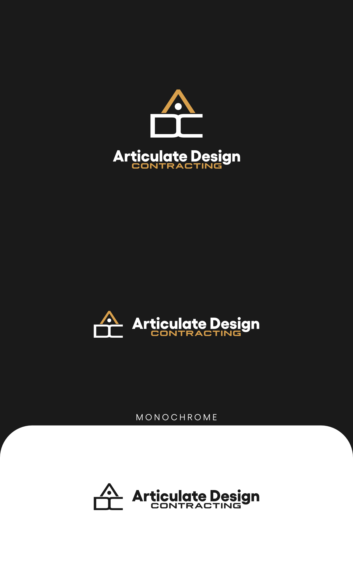 Logo Design by .tau. for Articulate Design Contracting, INC | Design #34092448