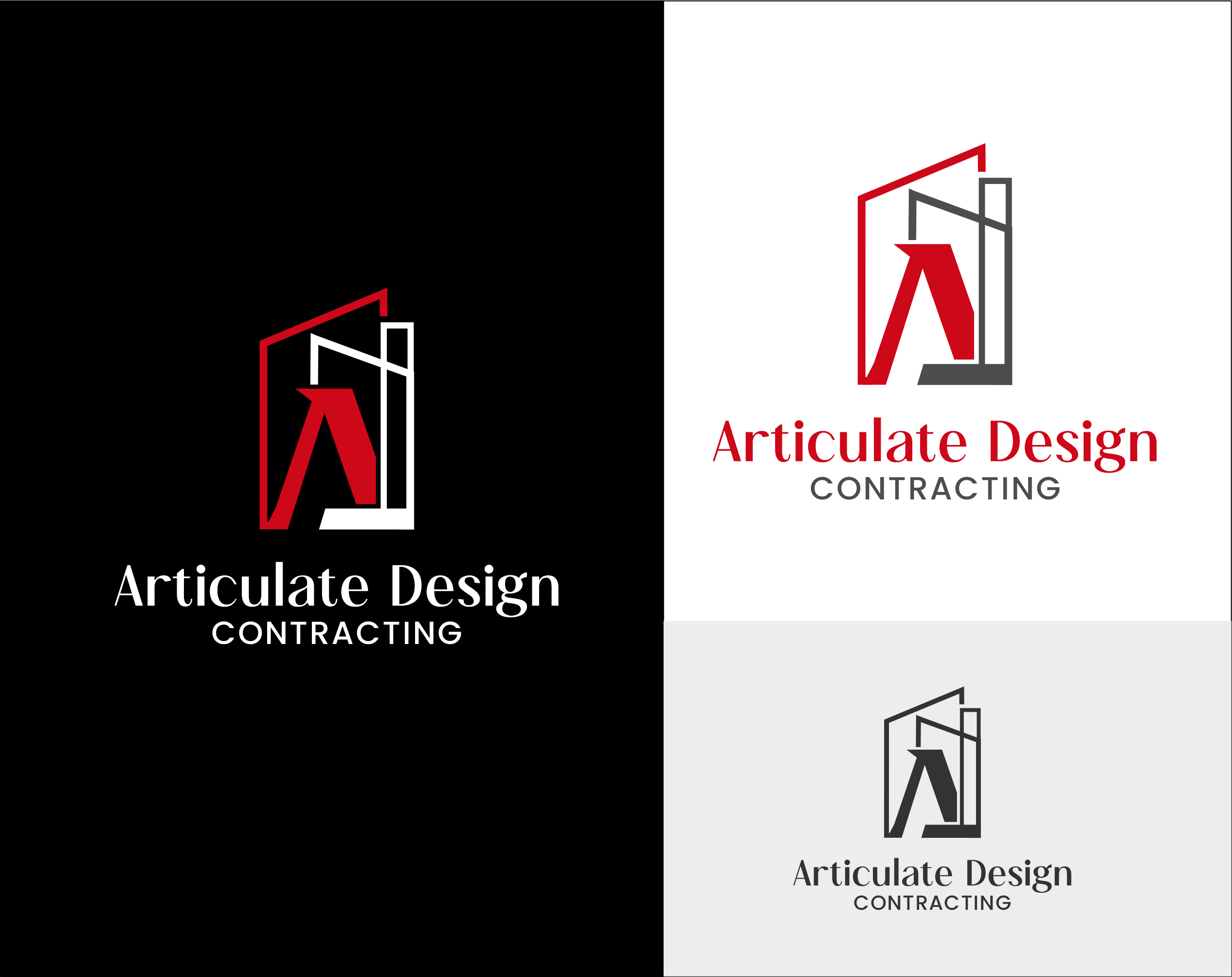 Logo Design by Udaya G for Articulate Design Contracting, INC | Design #34104012