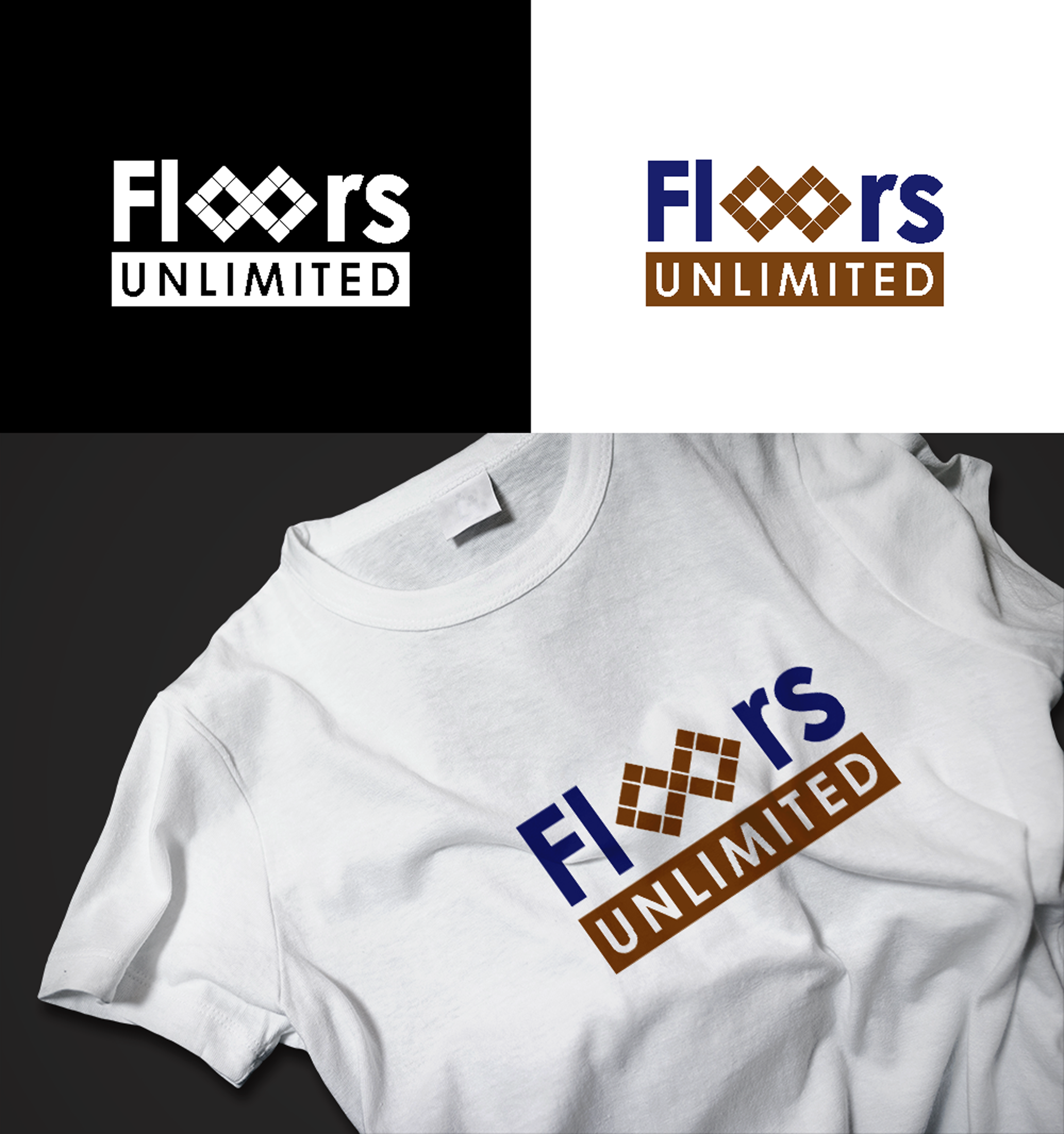Logo Design by RA-bica for Floors Unlimited | Design #34091958
