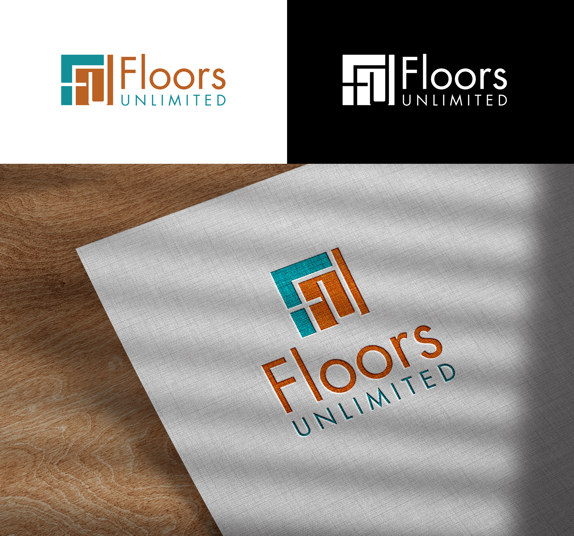 Logo Design by RA-bica for Floors Unlimited | Design #34131067