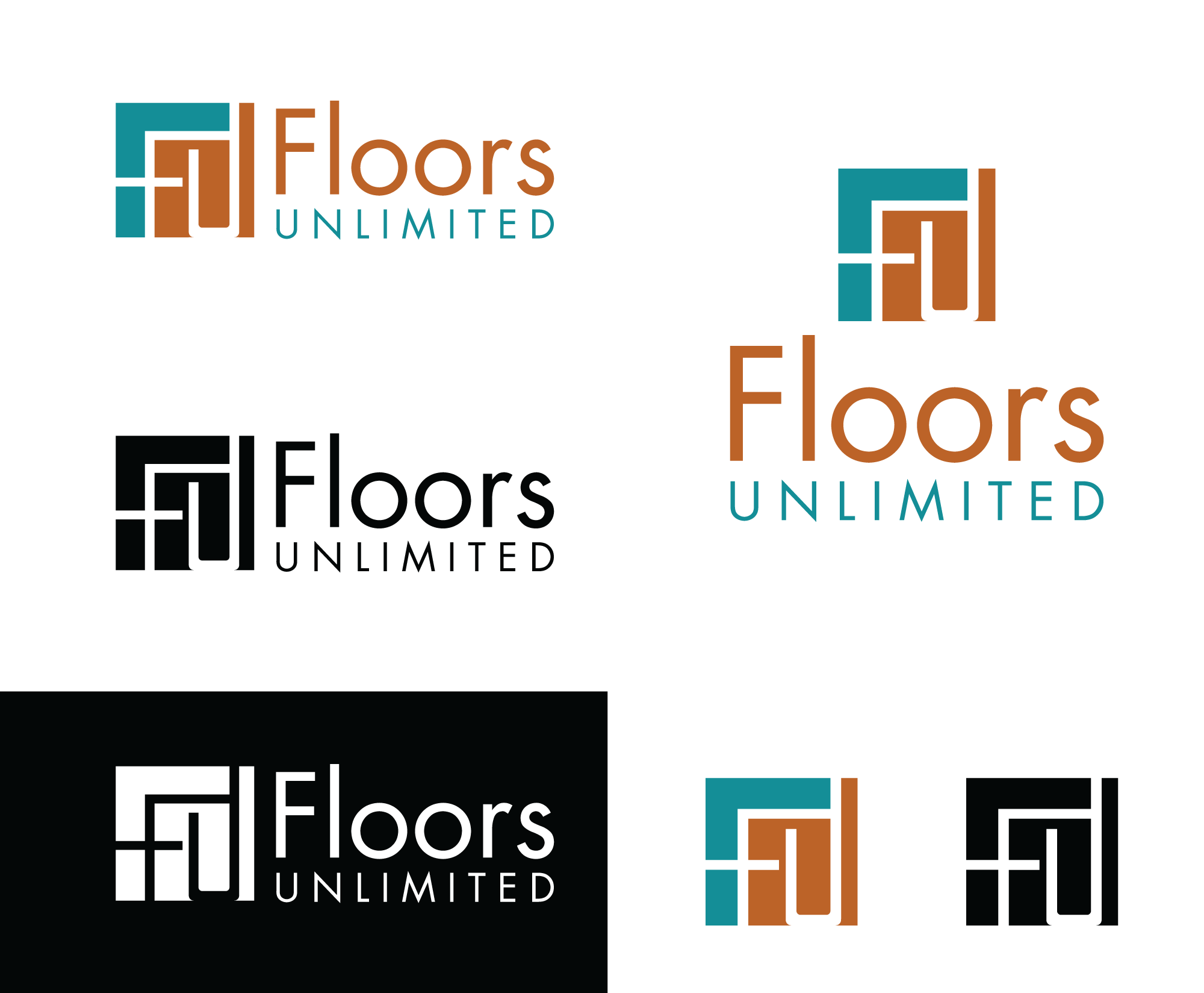 Logo Design by RA-bica for Floors Unlimited | Design #34134008