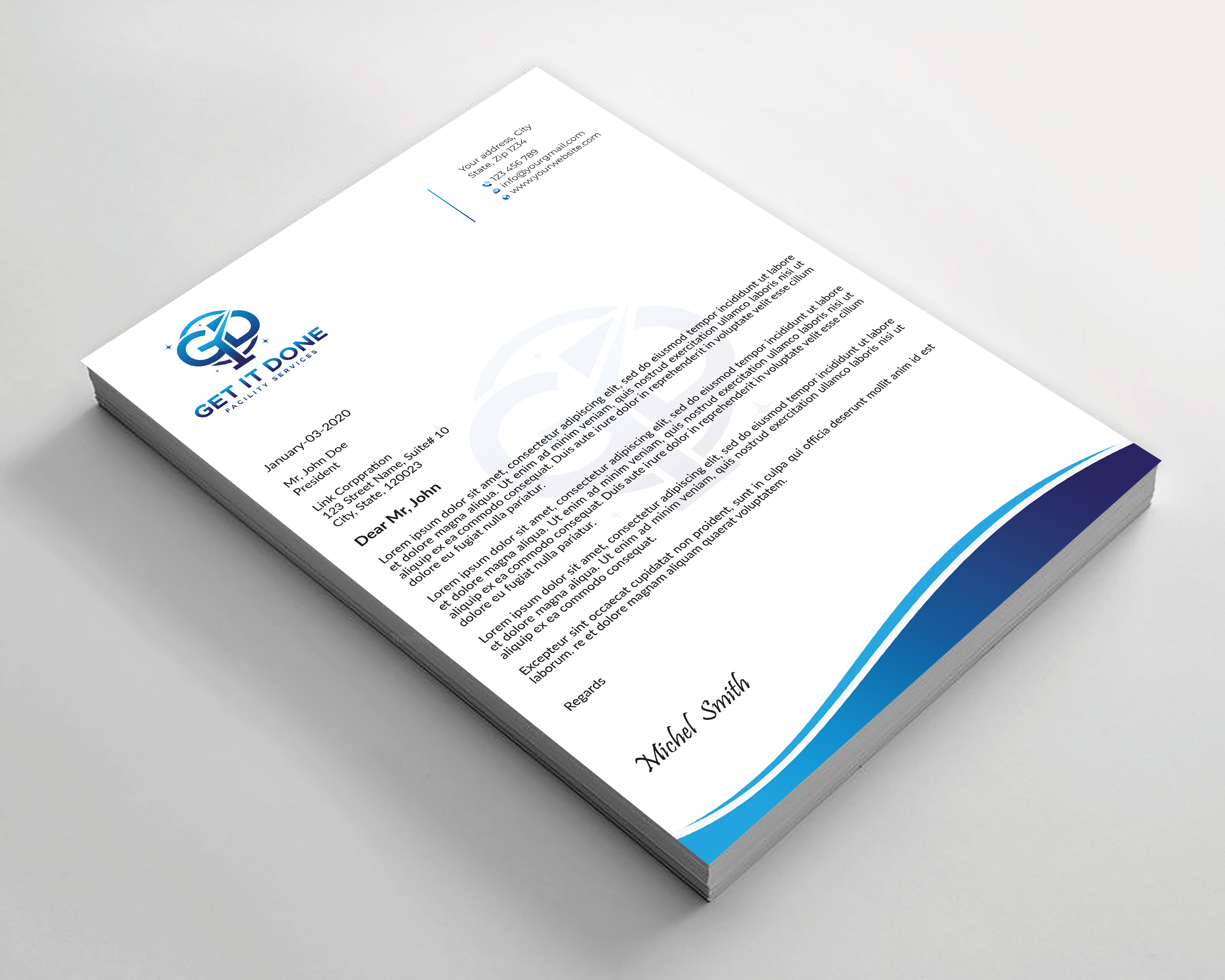 Letterhead Design by Expert Bappy for this project | Design #34088972