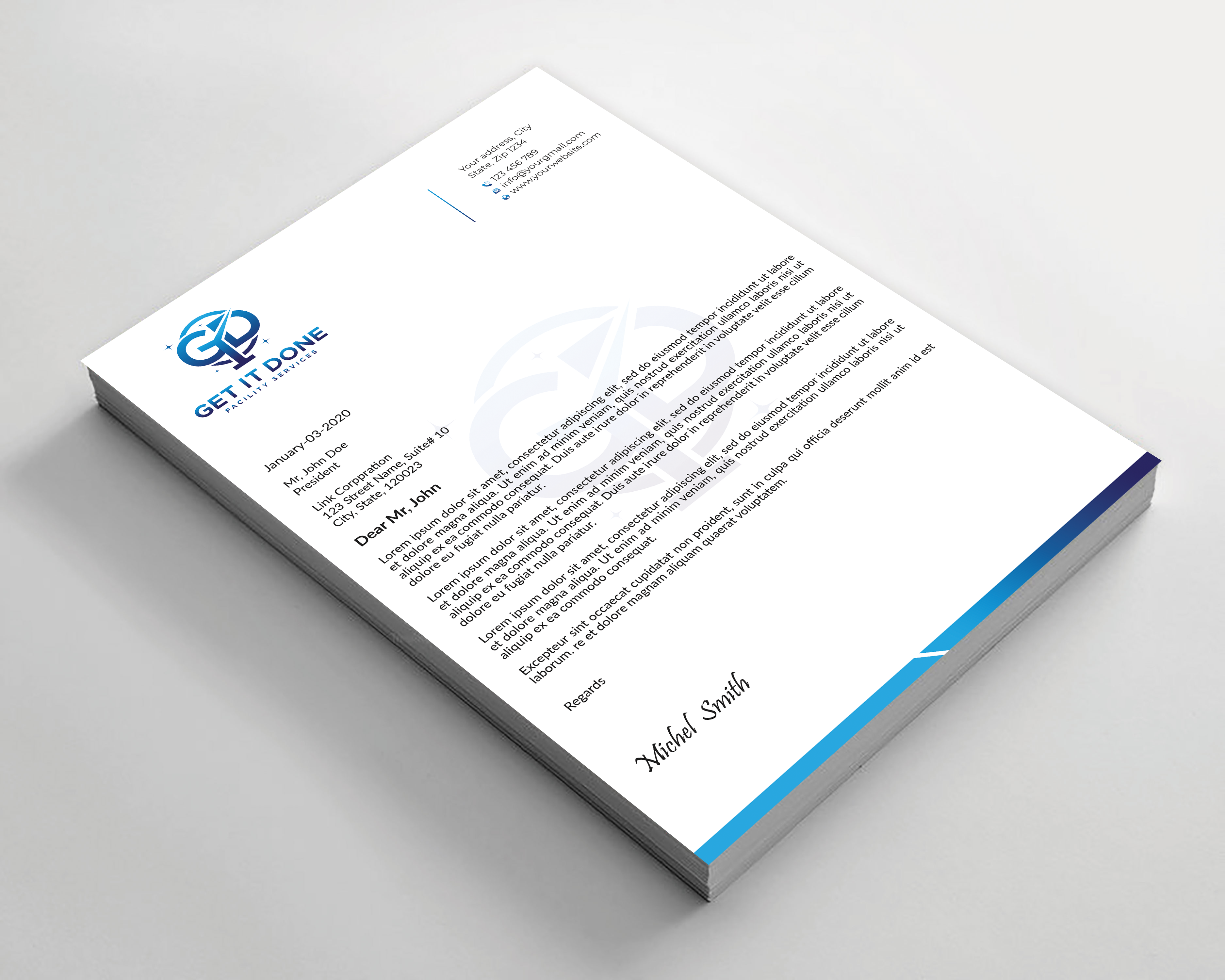 Letterhead Design by Expert Bappy for this project | Design #34088973