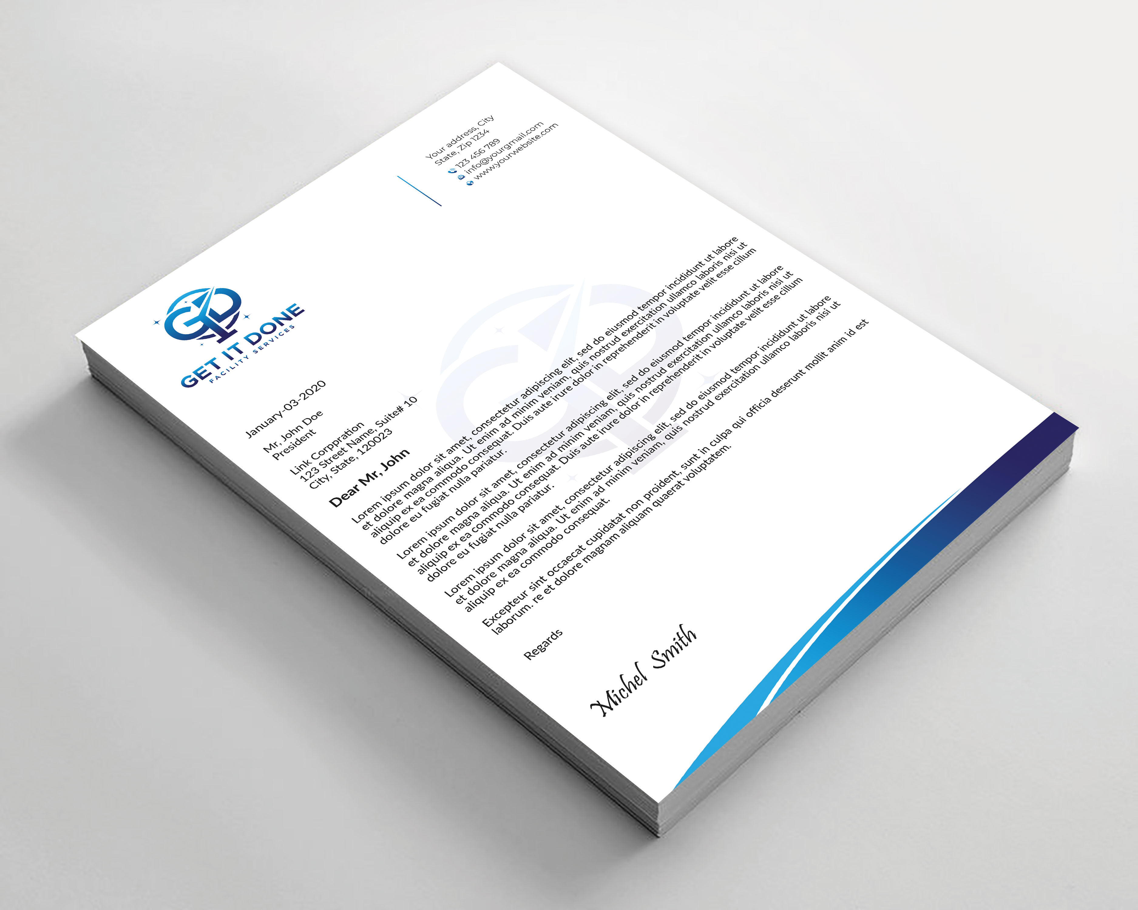 Letterhead Design by Expert Bappy for this project | Design #34088974