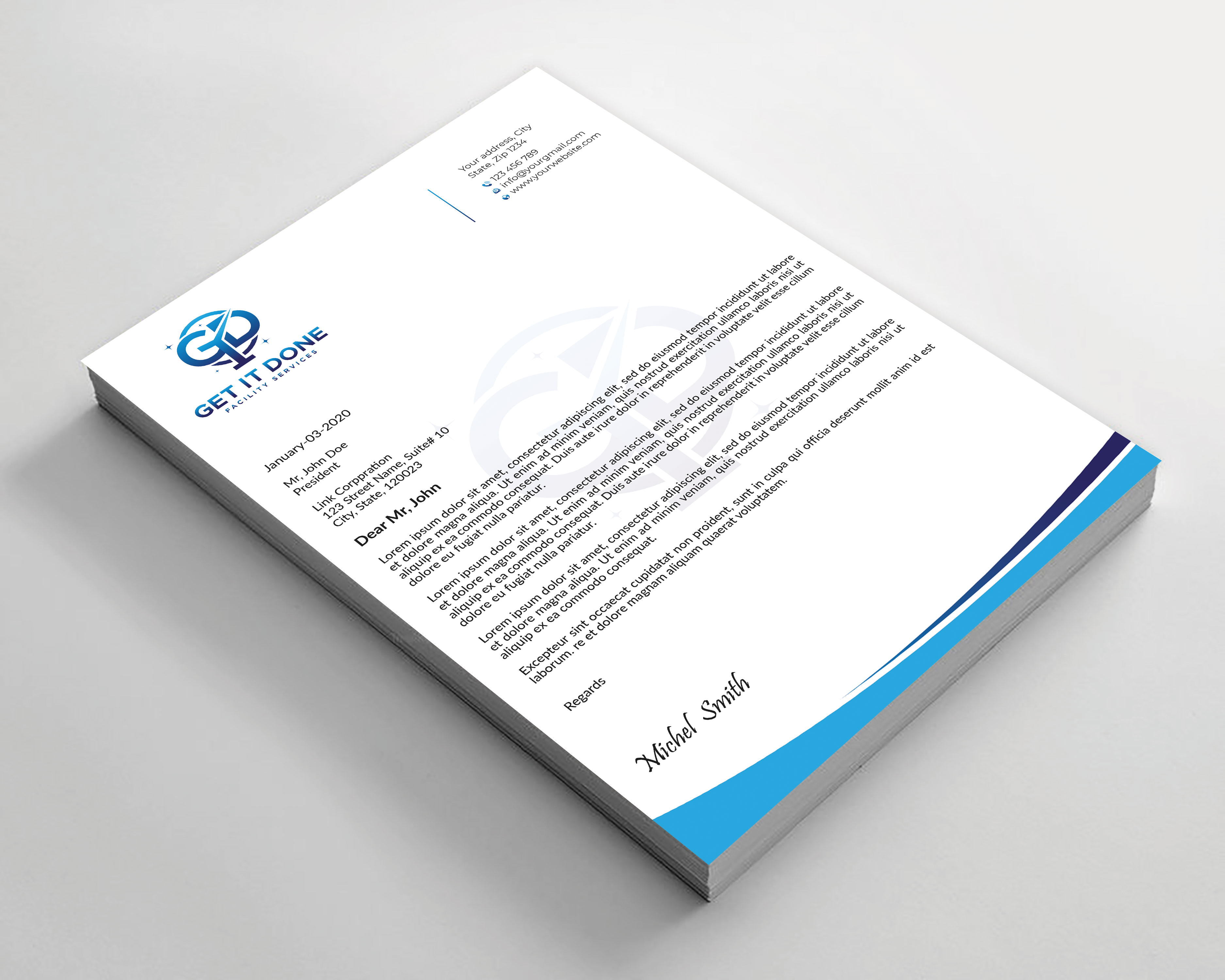 Letterhead Design by Expert Bappy for this project | Design #34088991