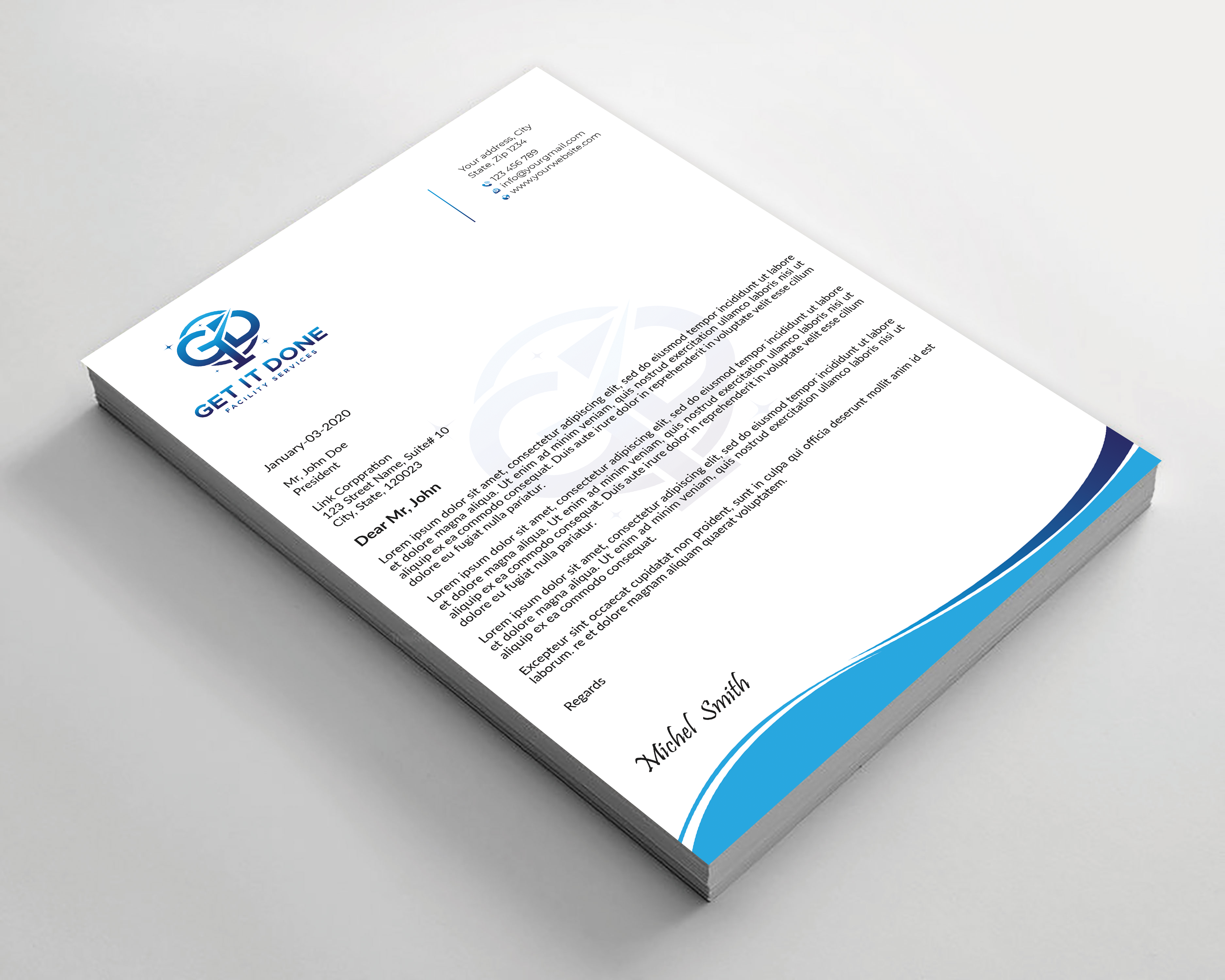 Letterhead Design by Expert Bappy for this project | Design #34088993