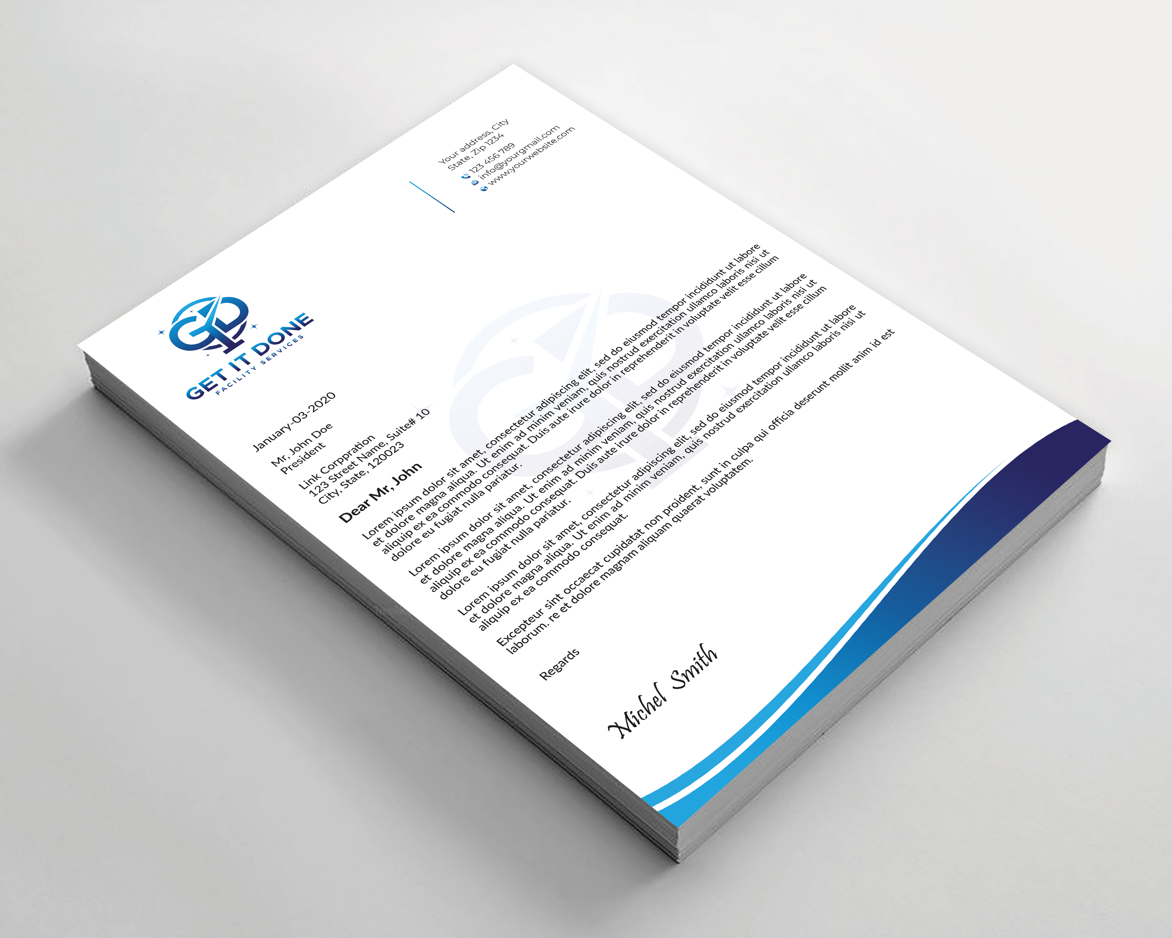 Letterhead Design by Expert Bappy for this project | Design #34088997