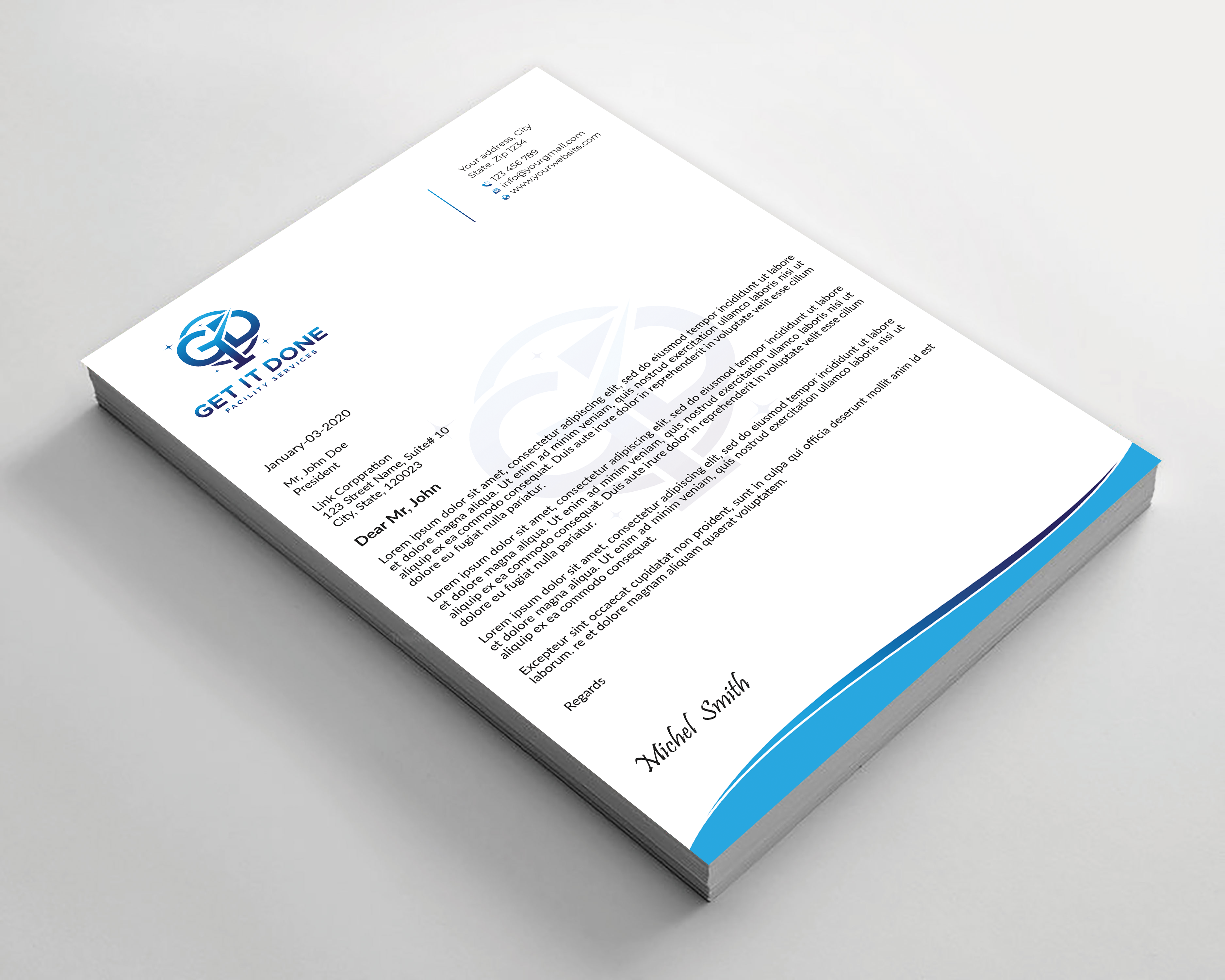 Letterhead Design by Expert Bappy for this project | Design #34089035