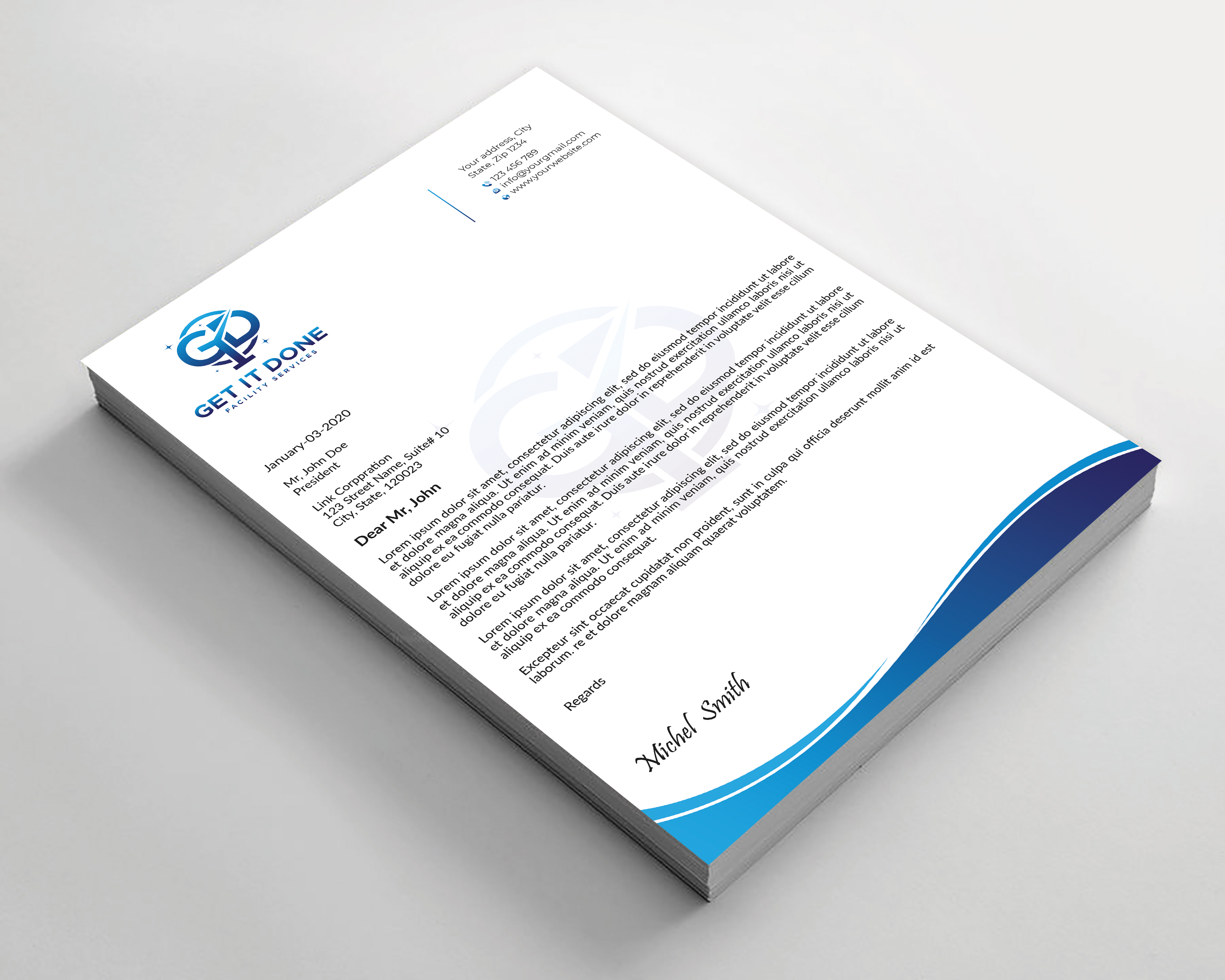 Letterhead Design by Expert Bappy for this project | Design #34089036