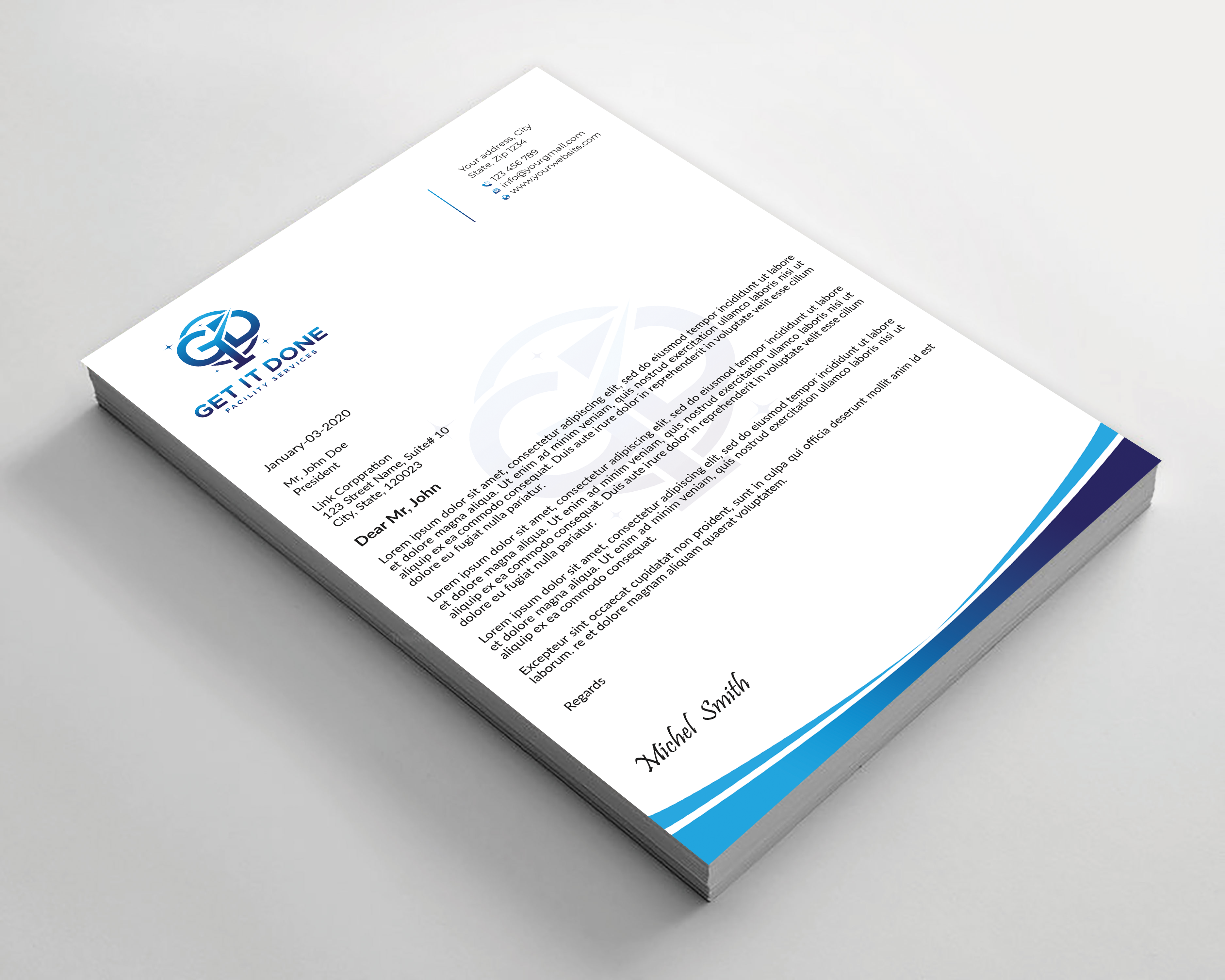 Letterhead Design by Expert Bappy for this project | Design #34089051