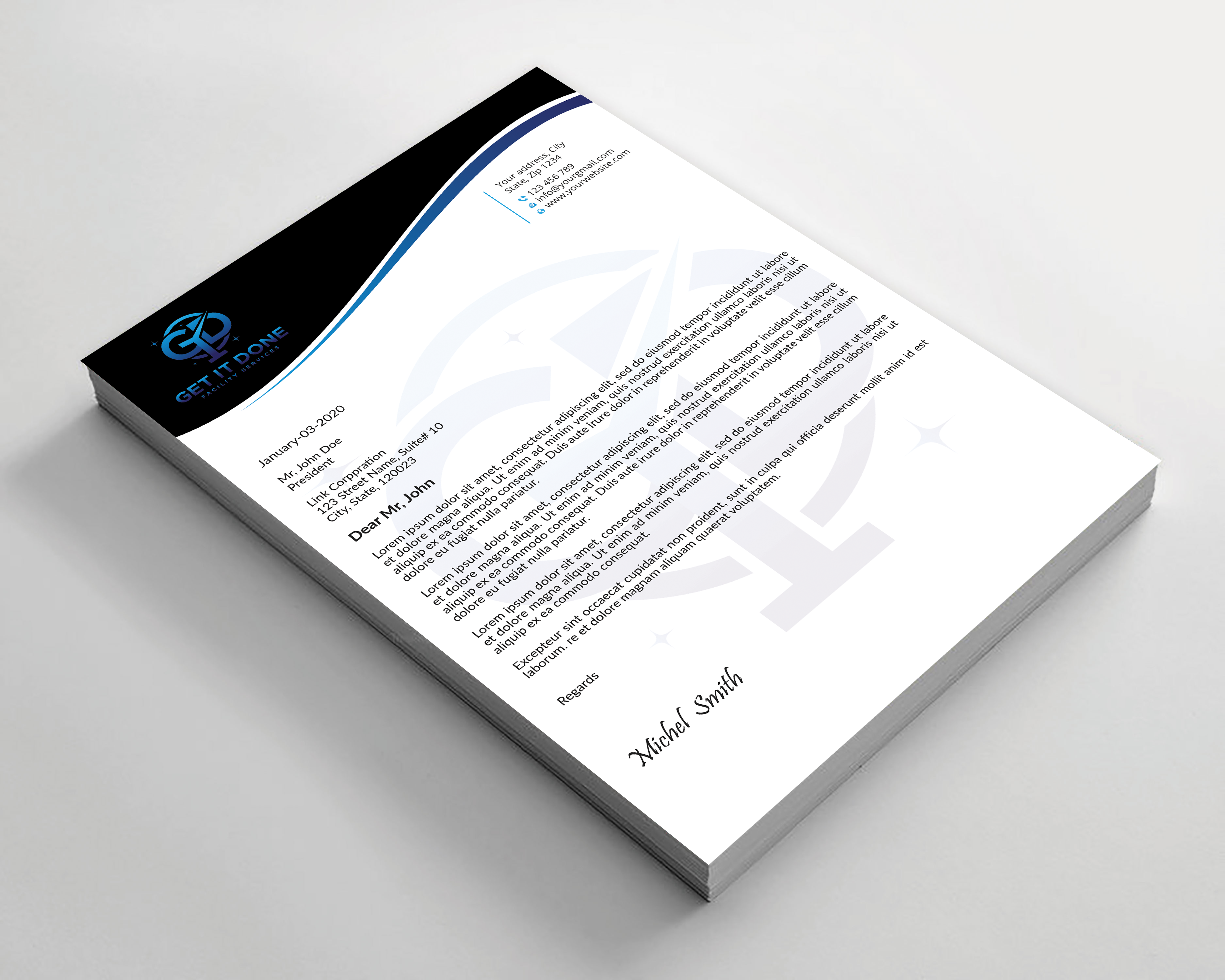 Letterhead Design by Expert Bappy for this project | Design #34089140
