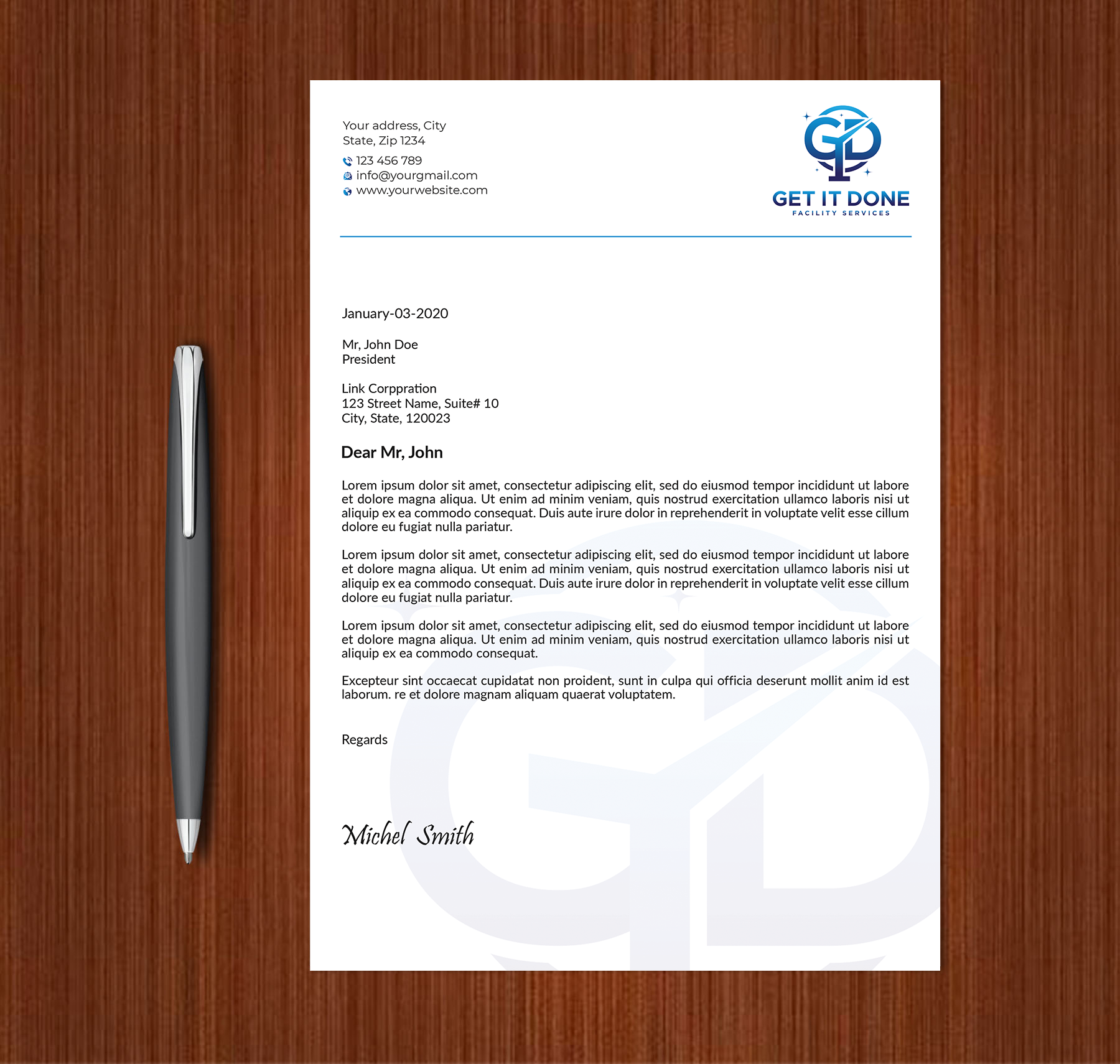 Letterhead Design by Expert Bappy for this project | Design #34089167