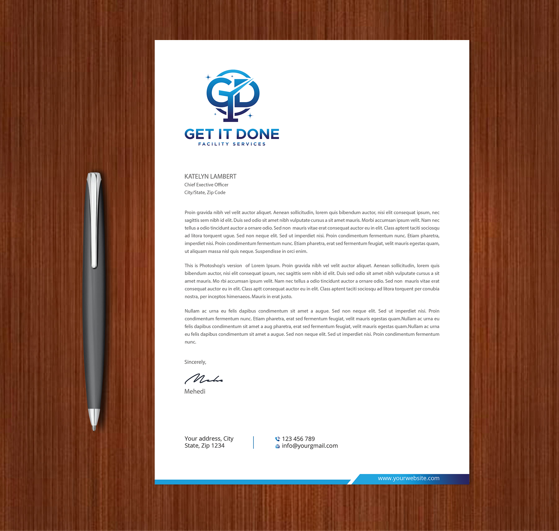 Letterhead Design by Expert Bappy for this project | Design #34089206