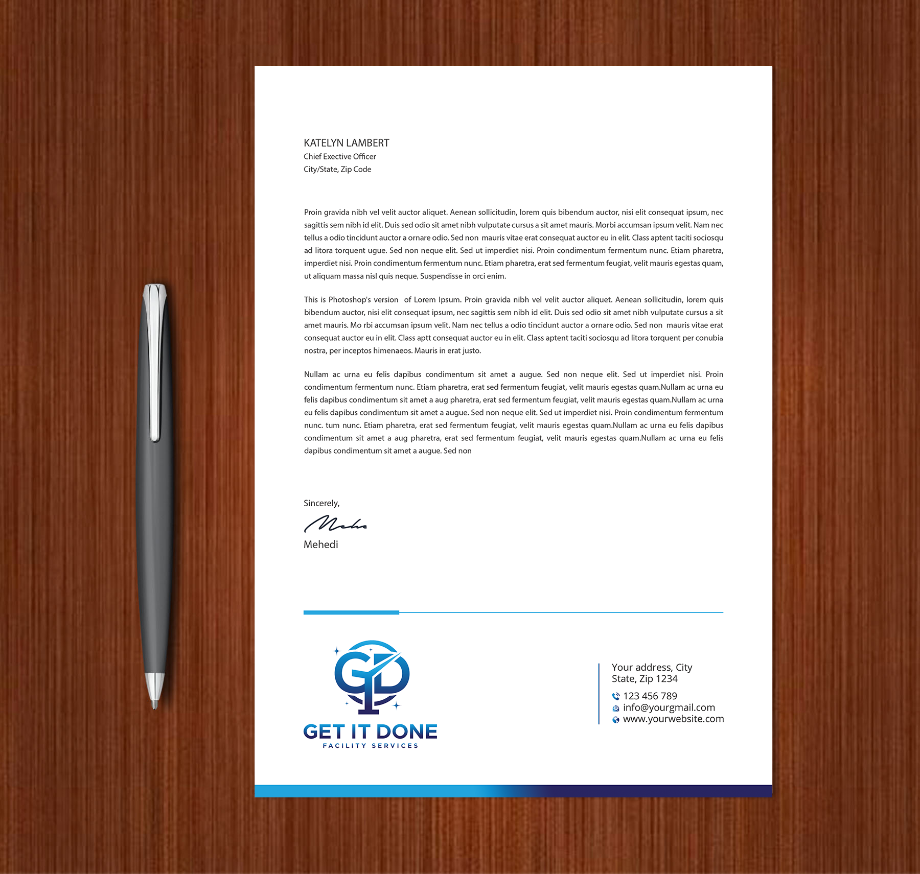 Letterhead Design by Expert Bappy for this project | Design #34089869