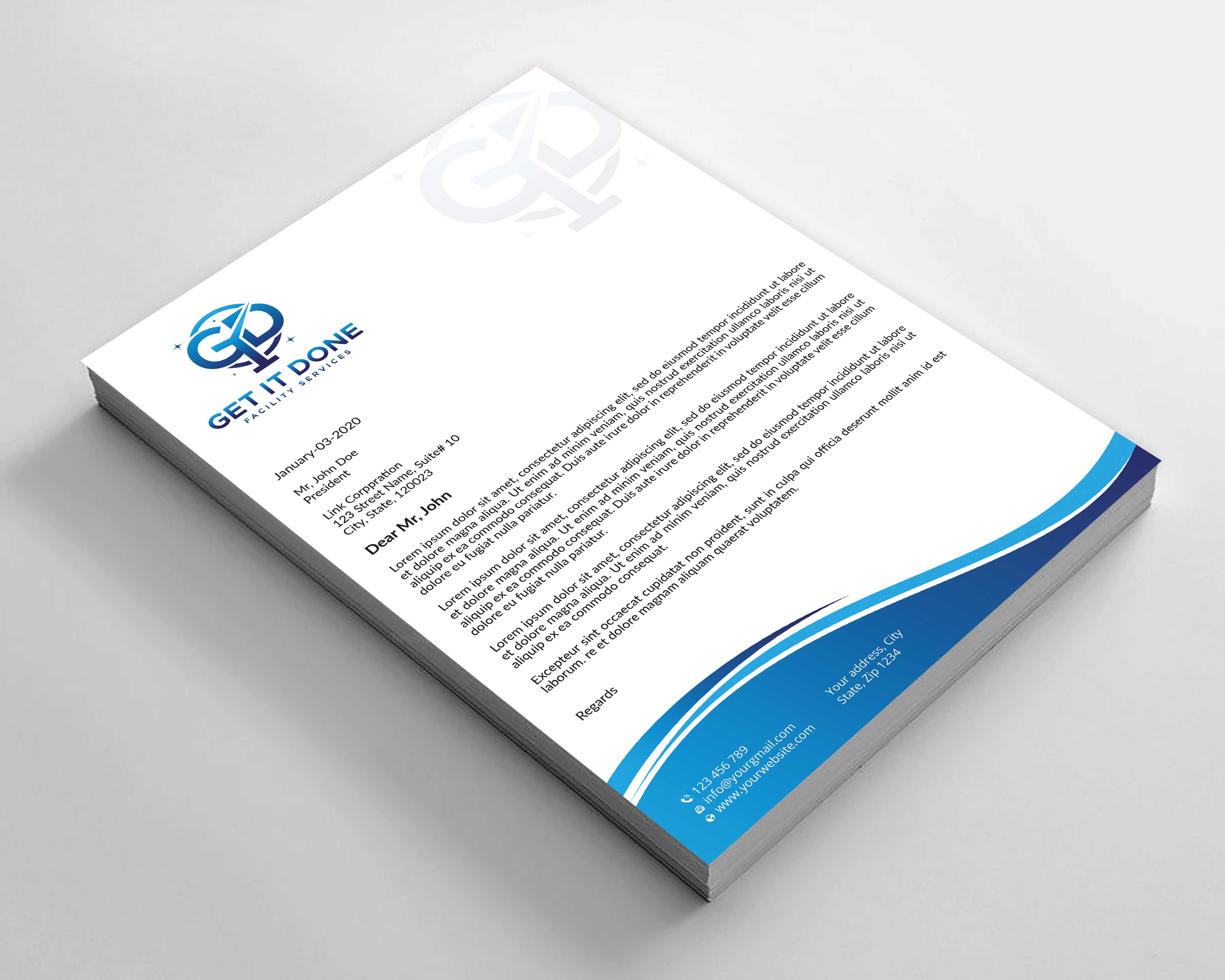 Letterhead Design by Expert Bappy for this project | Design #34089967