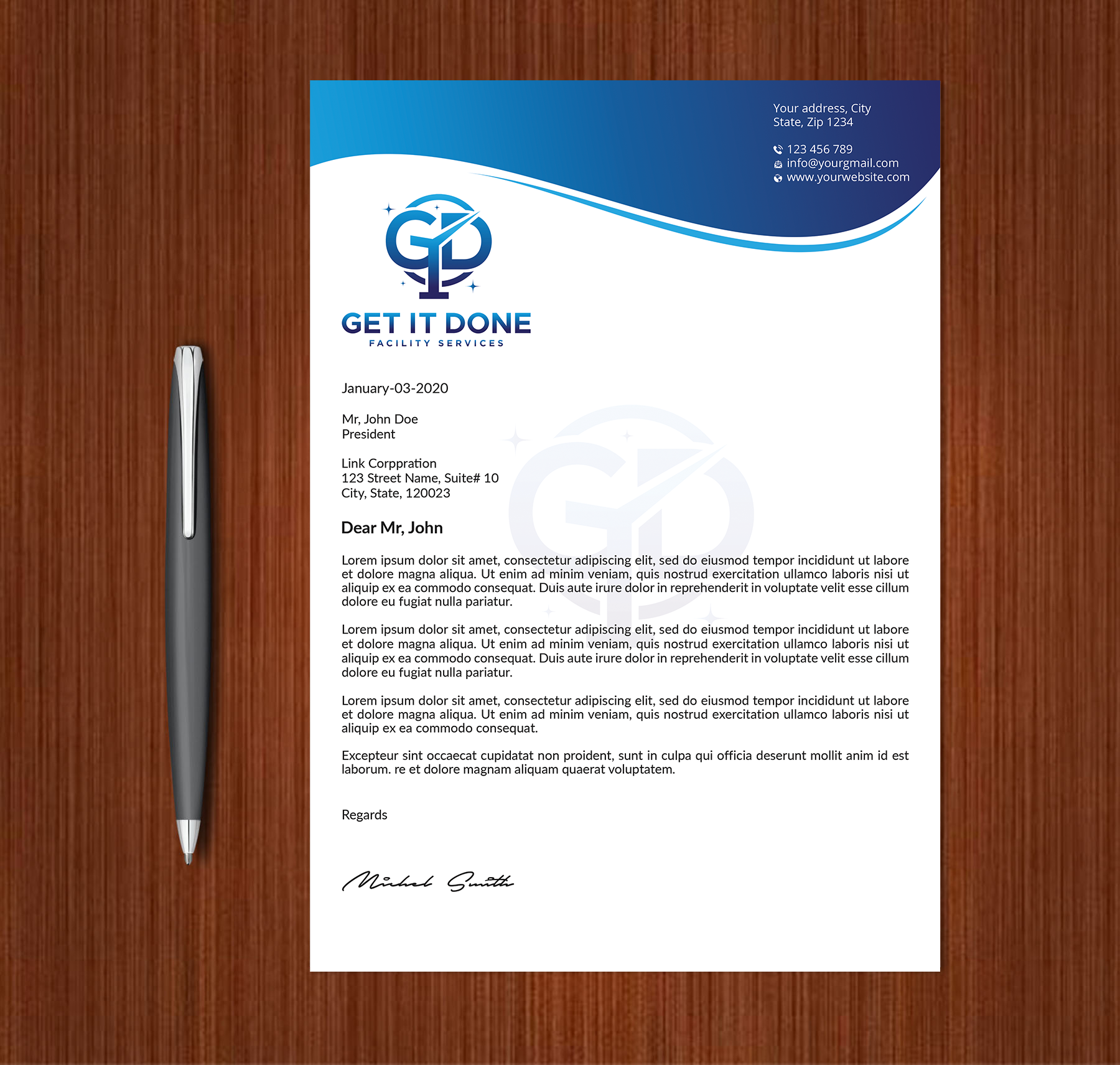 Letterhead Design by Expert Bappy for this project | Design #34090411