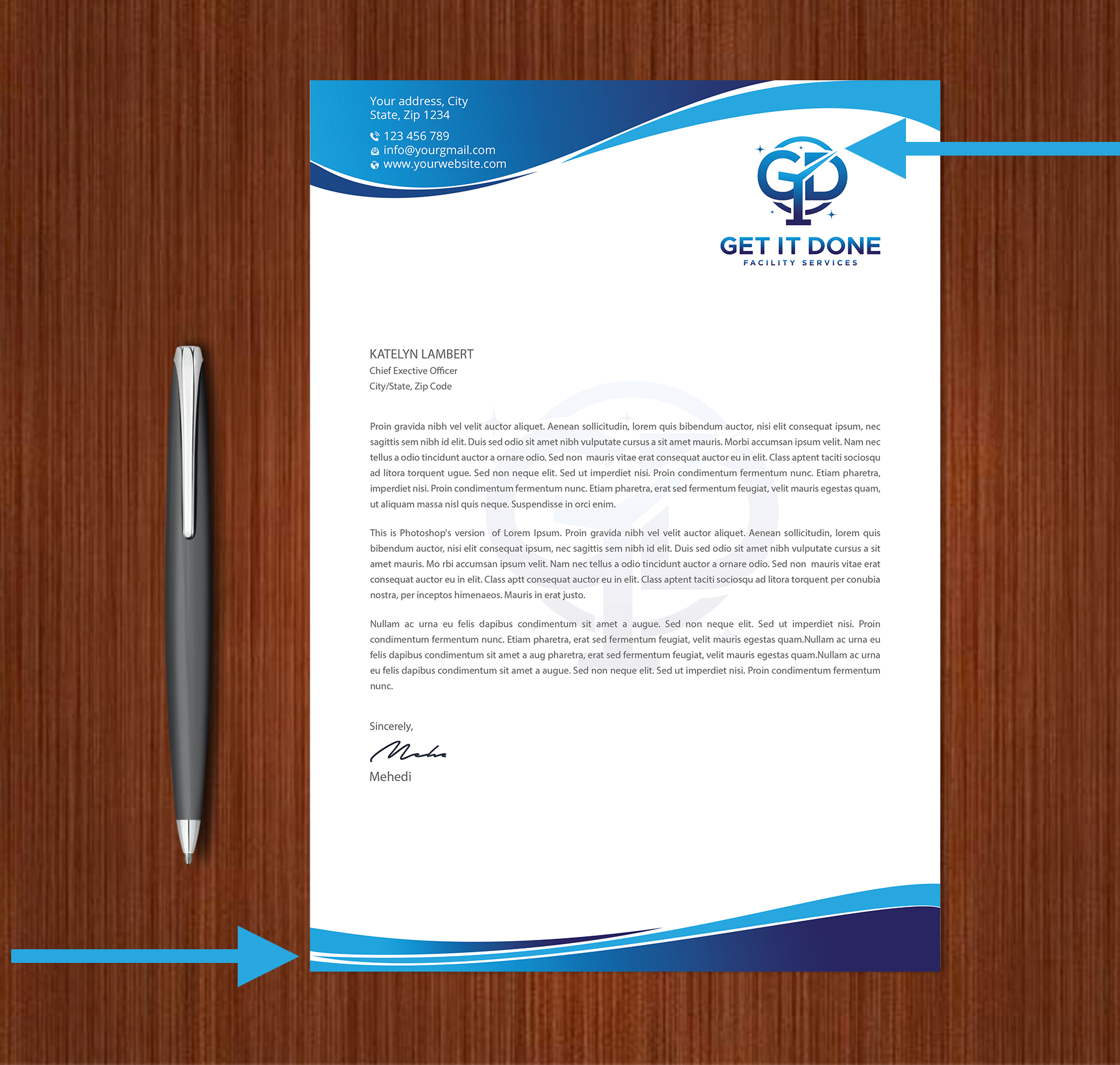 Letterhead Design by Expert Bappy for this project | Design #34091473