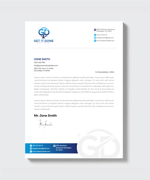 Letterhead Design by artbitin for this project | Design: #34092304