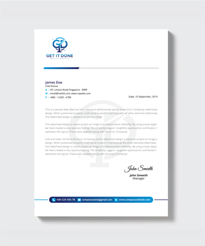 Letterhead Design by artbitin for this project | Design: #34092305