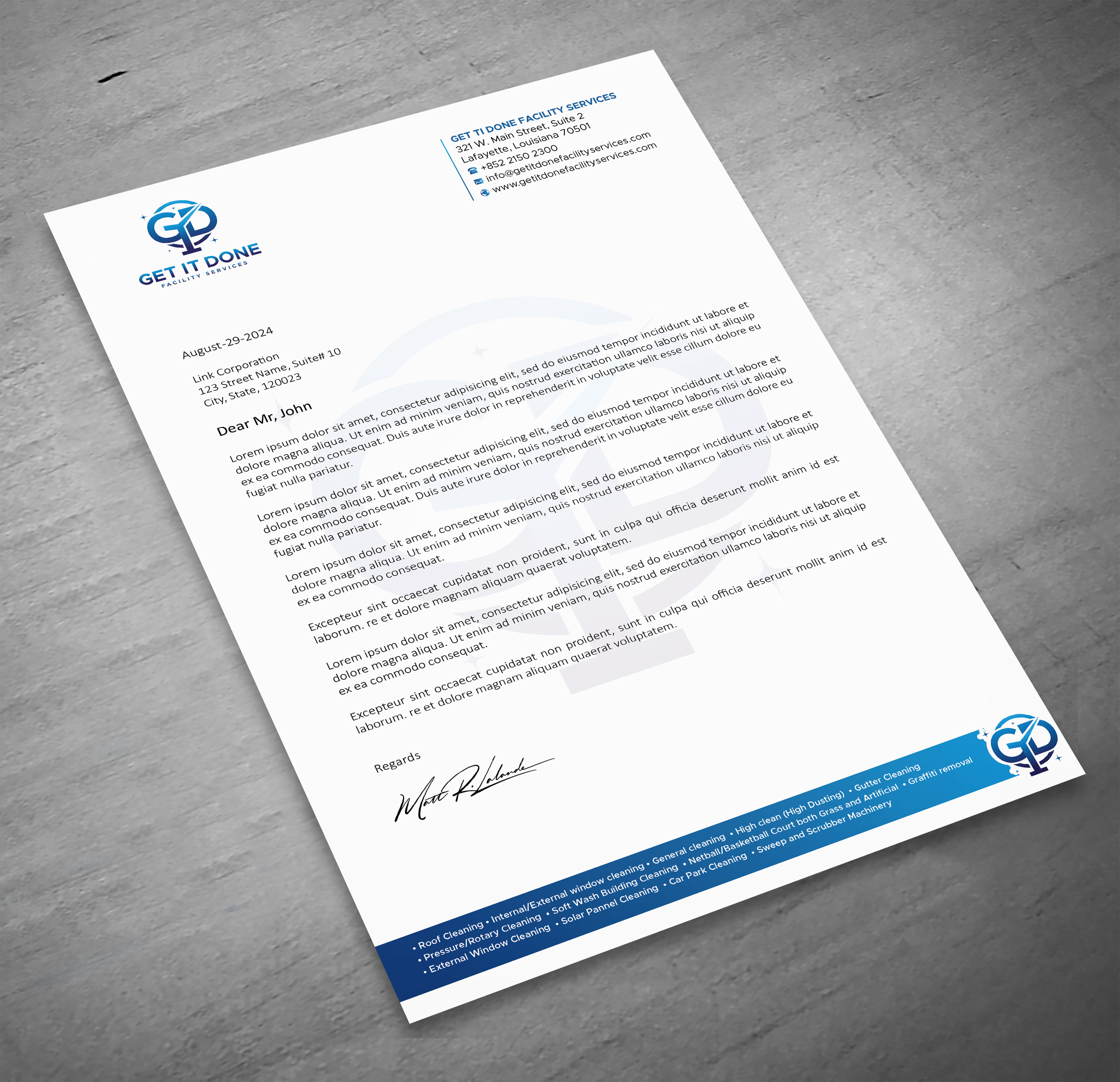 Letterhead Design by Firoze049 for this project | Design: #34094915
