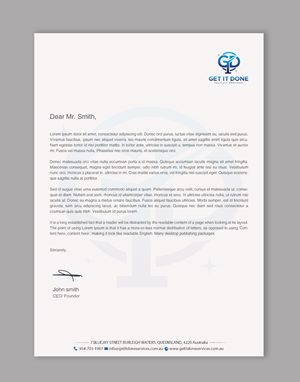 Letterhead Design by chandrayaan.creative for this project | Design: #34090633
