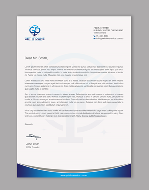 Letterhead Design by chandrayaan.creative for this project | Design: #34090634