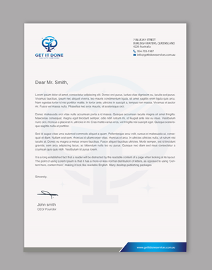Letterhead Design by chandrayaan.creative for this project | Design: #34090638