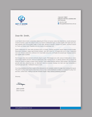 Letterhead Design by chandrayaan.creative for this project | Design: #34090639