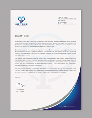 Letterhead Design by chandrayaan.creative for this project | Design: #34090642