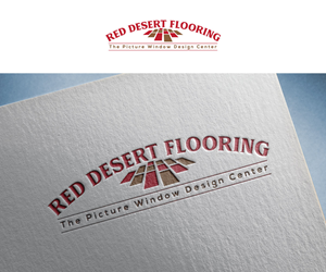 Logo Design by Luckey yaari for Red Desert Flooring/Picture Window Design Center | Design: #34097431