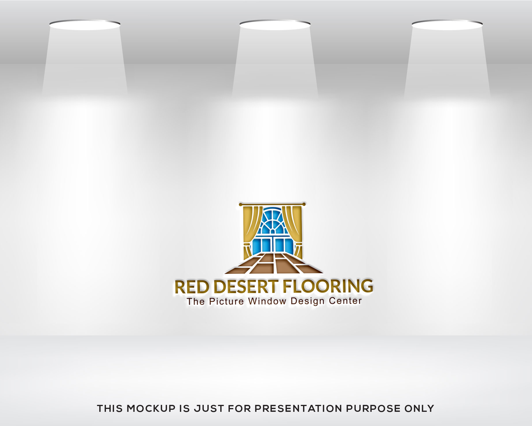 Logo Design by Daniel Khan for Red Desert Flooring/Picture Window Design Center | Design #34091114