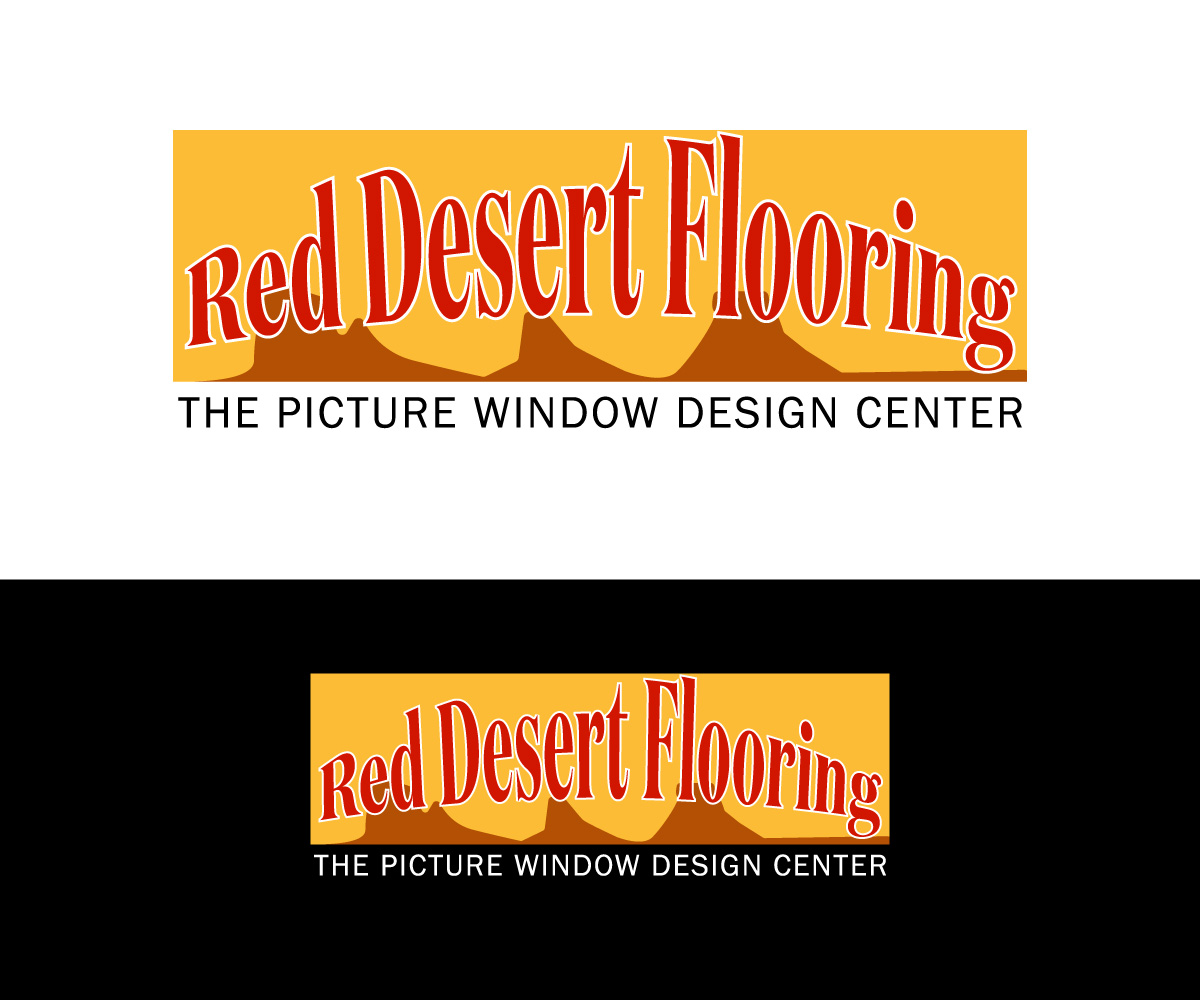 Logo Design by Kavth for Red Desert Flooring/Picture Window Design Center | Design #34122449