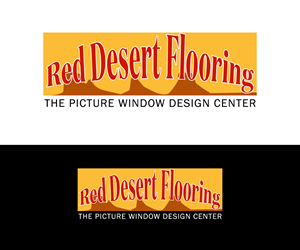 Logo Design by Kavth for Red Desert Flooring/Picture Window Design Center | Design: #34122449