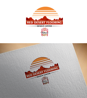 Logo Design by RA-bica for Red Desert Flooring/Picture Window Design Center | Design: #34092105