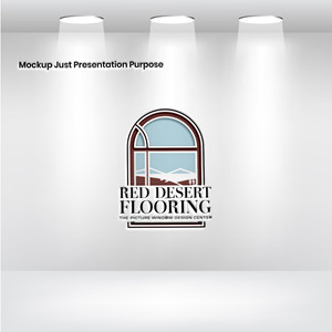 Logo Design by VectorForge for Red Desert Flooring/Picture Window Design Center | Design: #34095201