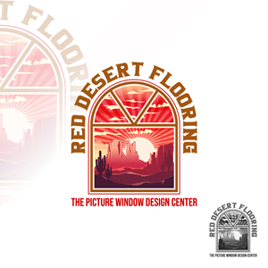 Logo Design by Suvendu.S for Red Desert Flooring/Picture Window Design Center | Design: #34125567