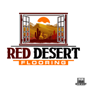 Logo Design by Suvendu.S for Red Desert Flooring/Picture Window Design Center | Design: #34126647