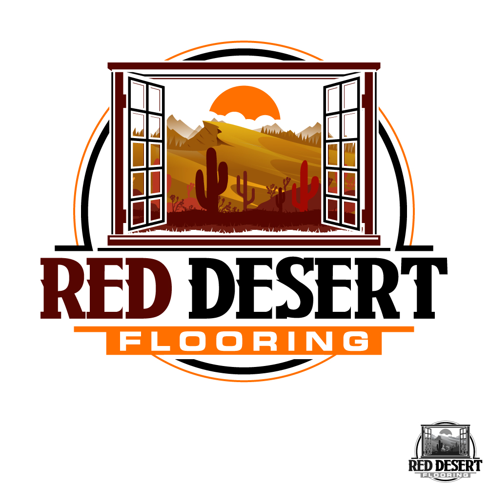 Diseño de Logo por Suvendu.S para Red Desert Flooring/Picture Window Design Center | Diseño #34126652