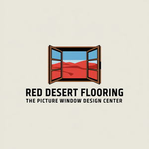 Logo Design by DesignPack for Red Desert Flooring/Picture Window Design Center | Design: #34135145
